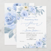 ArtsApp H2ダスティブルーバラブライダルシャワー 招待状 (正面/裏面)