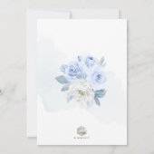 ArtsApp H2ダスティブルーバラブライダルシャワー 招待状 (裏面)