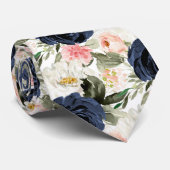 ArtsApp H2ネイビー赤面バラ結婚 ネクタイ (ロール)