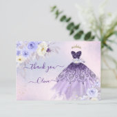 ArtsApp H2紫グラデーションキンセアニェラ 招待状 (スタンド正面)