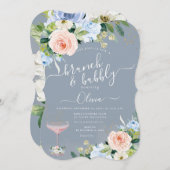 ArtsApp H2赤面ピンクブルーバラブルンフバブリー 招待状 (正面/裏面)