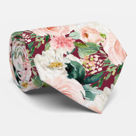 ArtsApp H2赤面ピンクローズバーガンディ結婚ズ ネクタイ