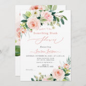 ArtsApp H2赤面ピンクローズブライダルシャワー 招待状 (正面/裏面)