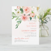 ArtsApp H2赤面ピンクローズブライダルシャワー 招待状 (スタンド正面)