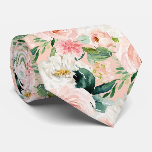 ArtsApp H2赤面ピンクローズ結婚ズ ネクタイ (ロール)