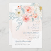 ArtsApp H2赤面ピンクローゼズダスティーブルーズ 招待状 (正面/裏面)