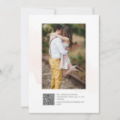 ArtsApp H2 ダスティピンクのバラ Save the Date カード (裏面)