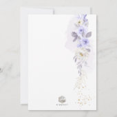 ArtsApp H2 ダスティ パープル ローズと葉 招待状 (裏面)