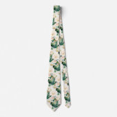 ArtsApp H2 Alabaster Cream Roses Wedding ネクタイ (正面)