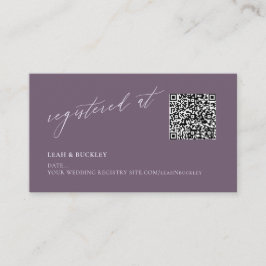 ArtsApp QRコードDIYカラーパープルレジストリ エンクロージャーカード