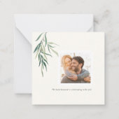 ArtsApp QRコードRSVP水彩アラバスターバラ ノートカード (裏面)