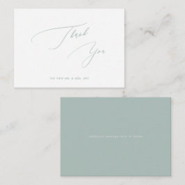 ArtsApp Sage Green Luxe書道ありがとう ノートカード