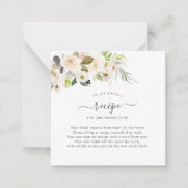 ArtsApp Water Color Alabasterバラリクエストエンクル ノートカード (正面)