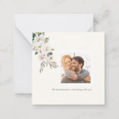 ArtsApp Water Color Alabasterバラリクエストエンクル ノートカード (裏面)