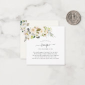 ArtsApp Water Color Alabasterバラリクエストエンクル ノートカード (正面/裏面インサイチュ)