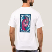 ARTstandingのデニムのスイカの可動装置のワイシャツ Tシャツ (裏面)