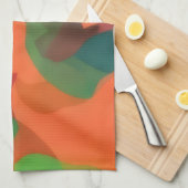 Artsy Abstract and Colorful Kitchen Towel キッチンタオル (四つ折り)