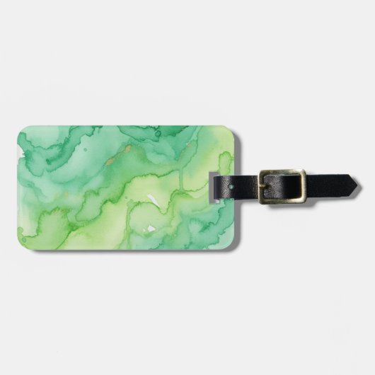 Artsy Abstract Watercolor ラゲッジタグ (正面横)