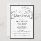 Artsy Baby Shower  招待状 (正面)