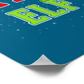 Artsy Elf Christmas Family Matching Group Xmas Act ポスター (角)