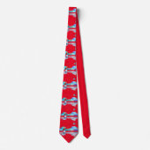 Artsy Pharmacist's Sailboat Tie Red ネクタイ (正面)