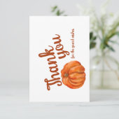 Artsy Pumpkin Thank you notes サンキューカード (スタンド正面)