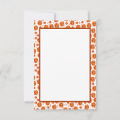 Artsy Pumpkin Thank you notes サンキューカード (裏面)