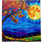 Artsy Scenery シャワーカーテン (正面)