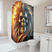 Artsy Skull シャワーカーテン (インサイチュ)