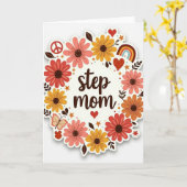 Artsy Step Mom Wreath Card カード (黄色い花)