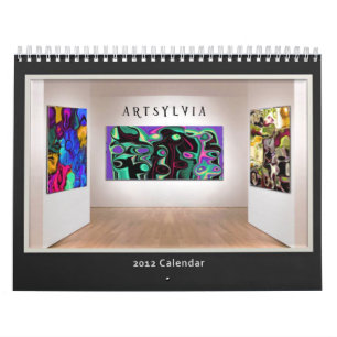 ArtSylviaの抽象的なコレクションのカレンダー2012年 カレンダー