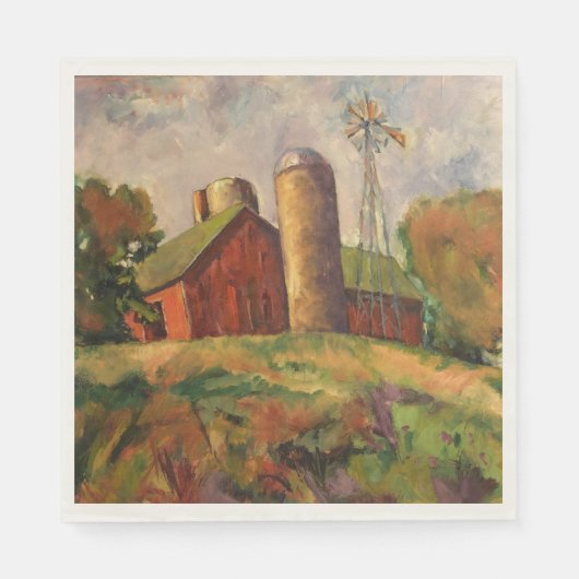 Artwork by Richard Thorsen紙Napkins スタンダードランチョンナプキン (正面)