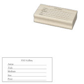 Artwork Display Label Template ラバースタンプ (押印)