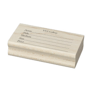 Artwork Display Label Template ラバースタンプ