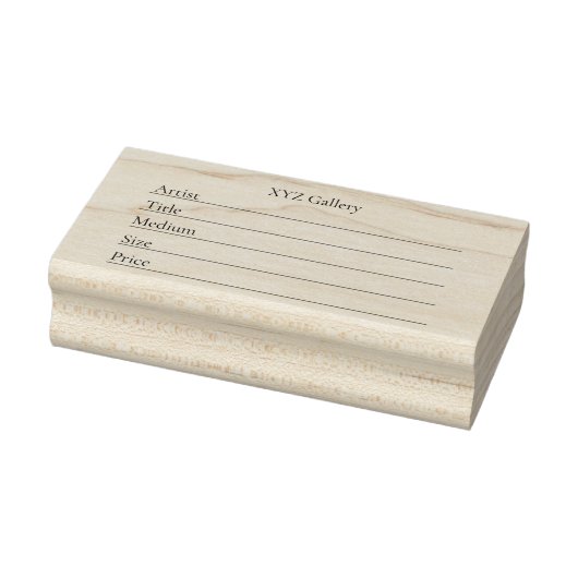 Artwork Display Label Template ラバースタンプ (スタンプ)