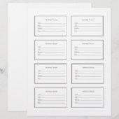 Artwork Labels for Art Shows and Exhibitions (正面/裏面)