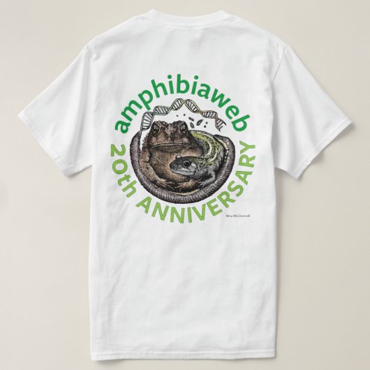 #ArtYourAmphibian2020 – ニーナ・マクドネル Tシャツ (デザイン裏面)