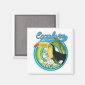 Aruba旅行ロゴを探索する マグネット (正面/裏面)