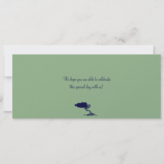 ARUBA日付搭乗券を保存 セーブザデート (裏面)