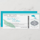 ARUBA日付搭乗券を保存 セーブザデート (正面/裏面)