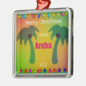 Aruba 2011からメリークリスマス メタルオーナメント (左)