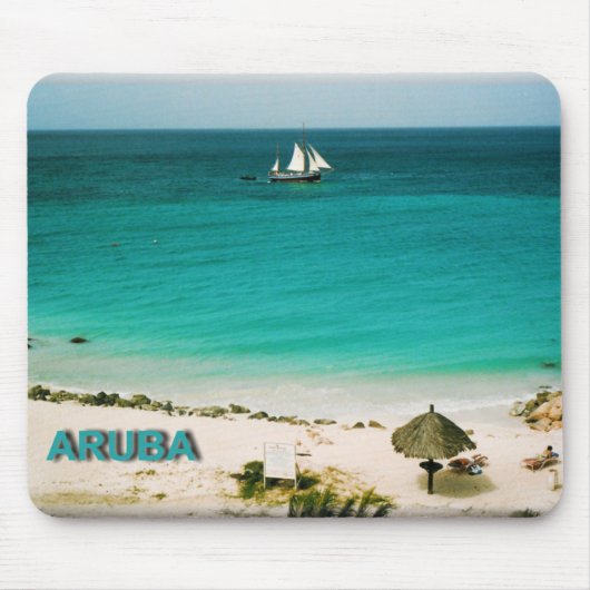 Aruba_beachのマウスパッド マウスパッド (正面)