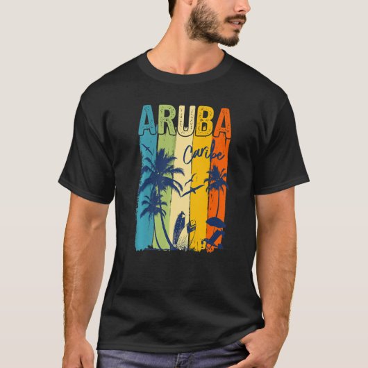 Aruba Caribe Family Vacation Matching Group Premiu Tシャツ (正面)