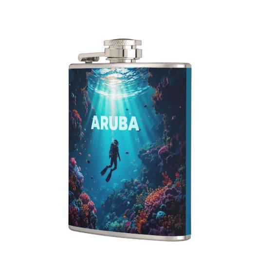 Aruba diver フラスク (左)