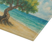 Aruba Divi Tree Eagle Beach watercolor カッティングボード (角)
