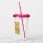 Aruba Eagle Beach Divi Tree Golden Hour アクリルタンブラー (左)