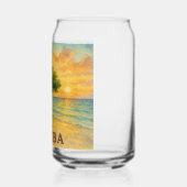 Aruba Eagle Beach Divi Tree Golden Hour ガラス缶 (右)