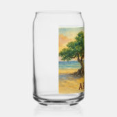 Aruba Eagle Beach Divi Tree Golden Hour ガラス缶 (左)