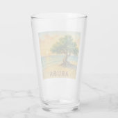 Aruba Eagle Beach Divi Tree Golden Hour タンブラーグラス (裏面)