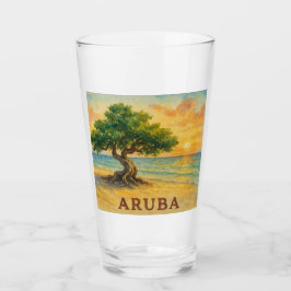 Aruba Eagle Beach Divi Tree Golden Hour タンブラーグラス